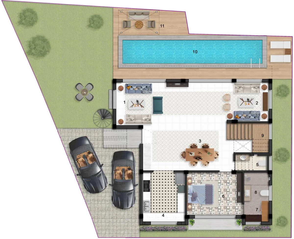 Binghatti Skyrise ground floor plan